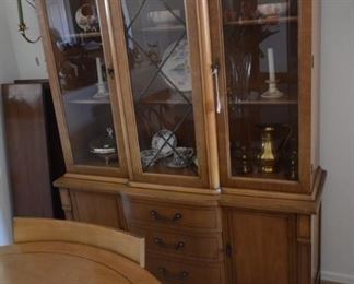 dining table matching hutch