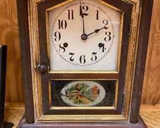 Antique clock, still  works perfectly & key is available