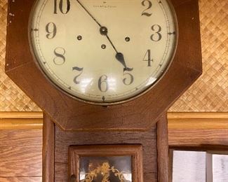 Hamilton antique pendulum wall clock
