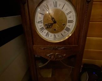 Antique pendulum chime clock