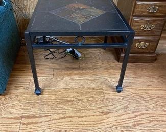 Metal & tile table, very sturdy