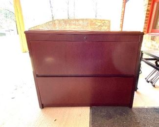 Large credenza 2 drawer (legal size) hanging file drawers, matches desk in previous picture