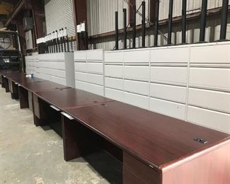 L Desks Storage Cabinets
