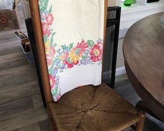 4 ladder-back chair with rush seats.  All in excellent condition