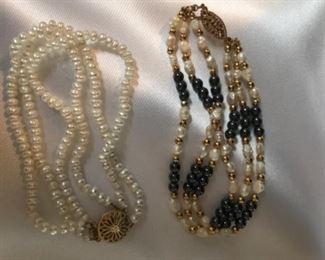 Freshwater pearl bracelets