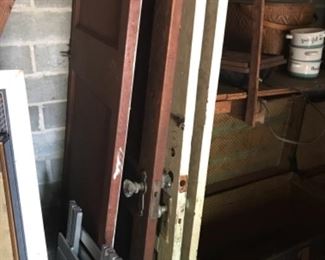 Old (solid wood) doors with original hardware 
