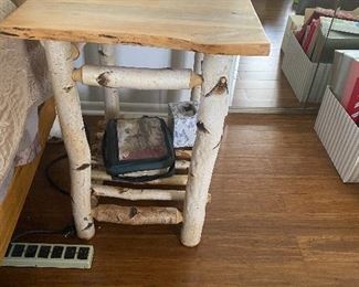 birch side table