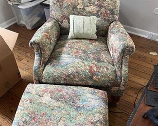 chair with ottoman