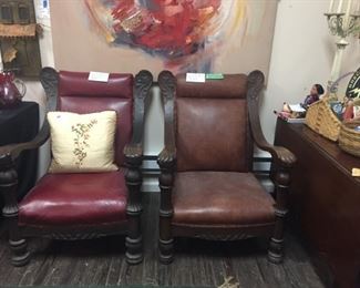 Oversized antique chairs
