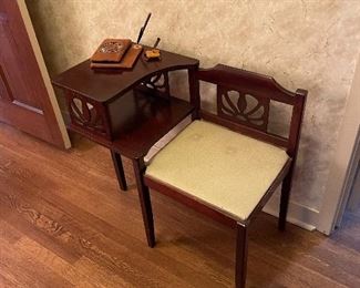 Vintage telephone table