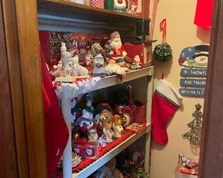 Wonderful Christmas closet