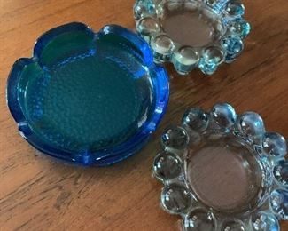 Pair Boopie ashtrays by Anchor Hocking