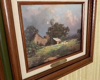 Dalhart WINDBERG "Memorable Springtide" measures approx 16" by 14" in frame, excellent