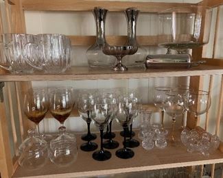 Luminarc Stemware Crystal Mugs, Trifle bowl, Amber, Golden Lustre,  Oneida, and more- vintage excellence!