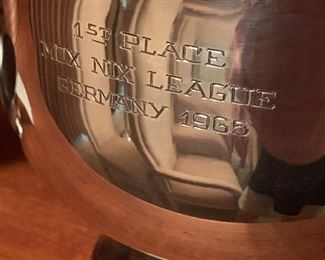 "Mox Nix" Silverplate cup, Germany 1969 U.S. Army in Germany