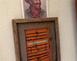 Barbed Wire collection with Bill Hampton card