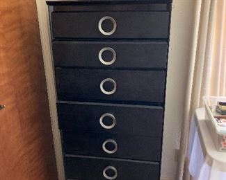 7 drawer chest measures 2' across 56" height and 18" deep
