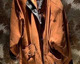 1990's men's suede overcoat 