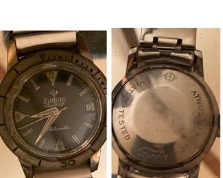 Zodiac SeaWolf Automatic vintage mens wristwatch