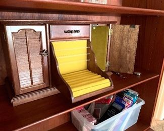 Large vintage jewelry box , One of a handful  