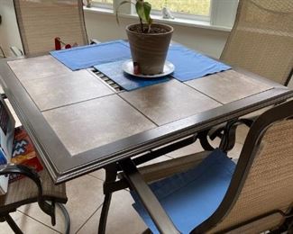 Beautiful Tile Top Table with four chairs