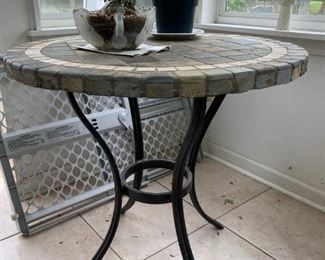 Round Tile Top Table