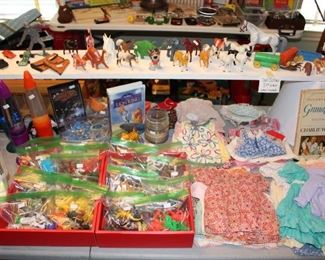Doll Clothes and Plastic Toys