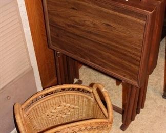 Wooden Tray Set