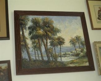 PALM TREES, signed by a Florida artist