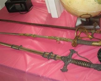 Three ceremonial swords