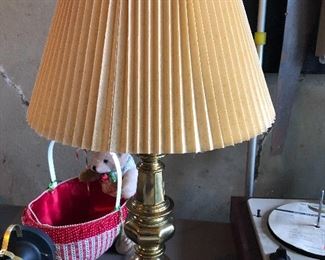 Brass lamp $10