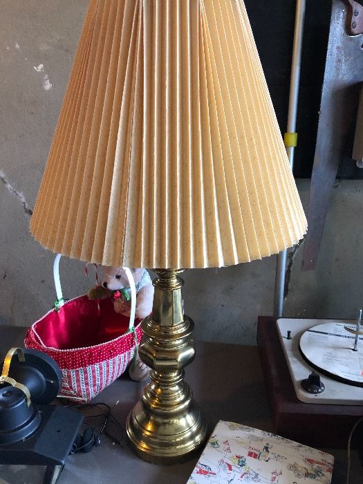 Brass lamp $10