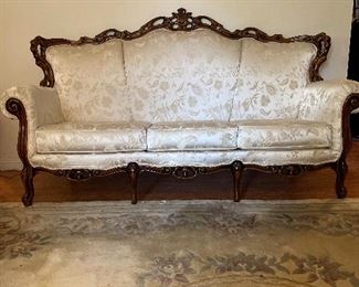 Traditional Antique rosewood sofa. Excellent condition $700.00
