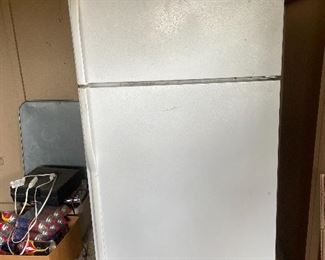White refrigerator, good condition.
$100.00