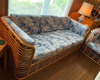 #7	Rattan Sofa 71"Long x31 Deep	 $125.00 
