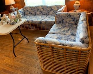 #7	Rattan Sofa 71"Long x31 Deep	 $125.00 
#8	Rattan Loveseat 56"Long x 31 Deep	 $75.00 
