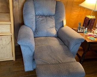 #13	Lazy Boy Blue Recliner/Rocker  w/tags	 $250.00 
