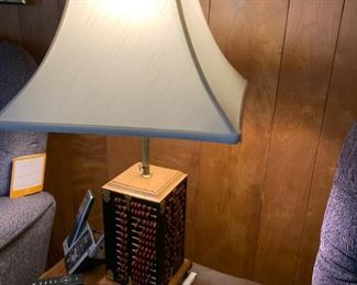 #16	Abacus Lamp 32"Tall 	 $125.00 
