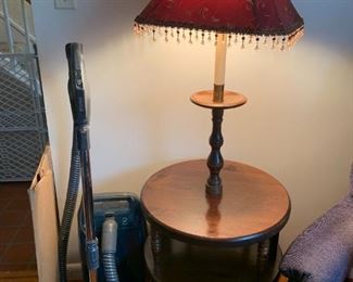 #30	Pine Lamp Table  20x58 w/2 shelves	$75 
