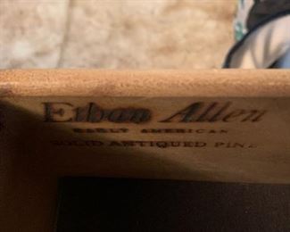 #36	Ethan Allen Pine China Cabinet w/Hutch 60x19x33-76  w/8 drawers 4 doors	 $175.00 
