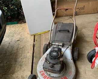 #50	Craftsman 3.5 20" push mower 	 $25.00 
