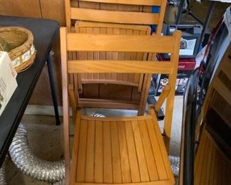 #55	(2) Wooden Folding Chairs   $40 Set	 $40.00 
