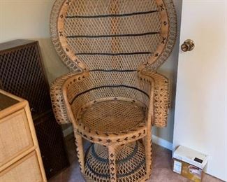 #57	Fanback Wicker Chair	 $75.00 
