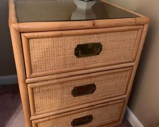 
#60	Wicker/Rattan Chest of 3 drawers	$75 
