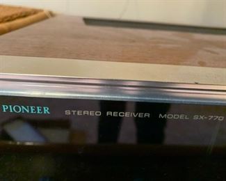 #63	Vintage Pioneer SX770 Stero Receiver 	 $75.00 
