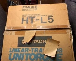 #90	Hitachi  HT-L5 Direct Drive Turntable - New in Box	 $75.00 
