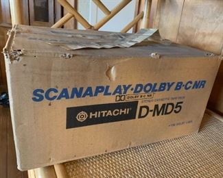 #93	Hitachi Scanaplay-Dolby-B-C NR D-MD5 (cassette Player) - New in Box	 $75.00 
