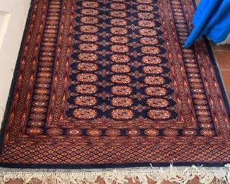 #98	Hand-Knotted Rug Blue/Rust 50x76	 $175.00 
