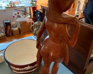 #103	20" Tall Wood Carved Naked Lady	 $150.00 
