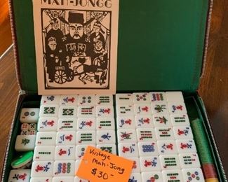 #110	Vintage Mahjong Set	 $30.00 
